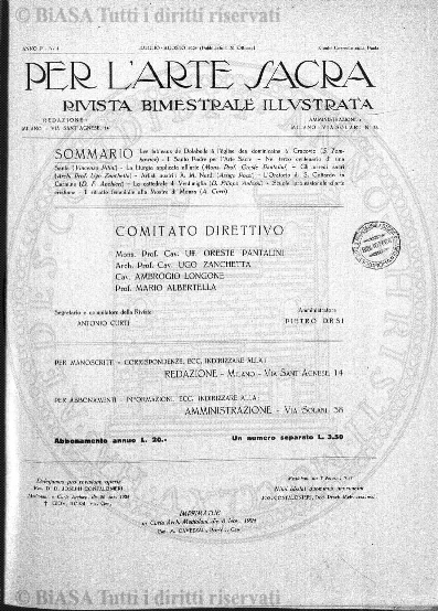 n. 3-4 (1910) - Copertina: 1 e sommario