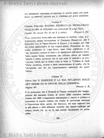 n. 8 (1934) - Frontespizio e sommario