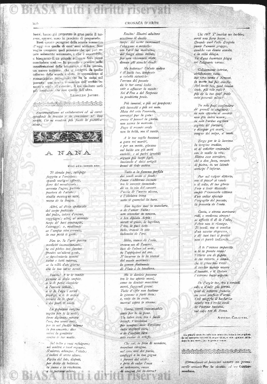 n. 6 (1882) - Frontespizio