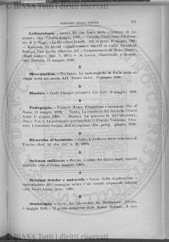 v. 4, n. 12 (1870) - Sommario: p. 177