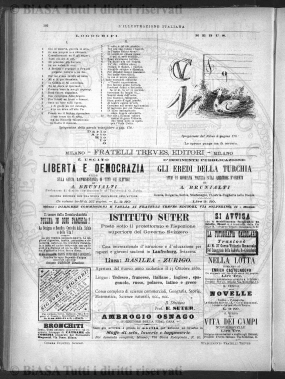 Indice topografico (1879) - Frontespizio