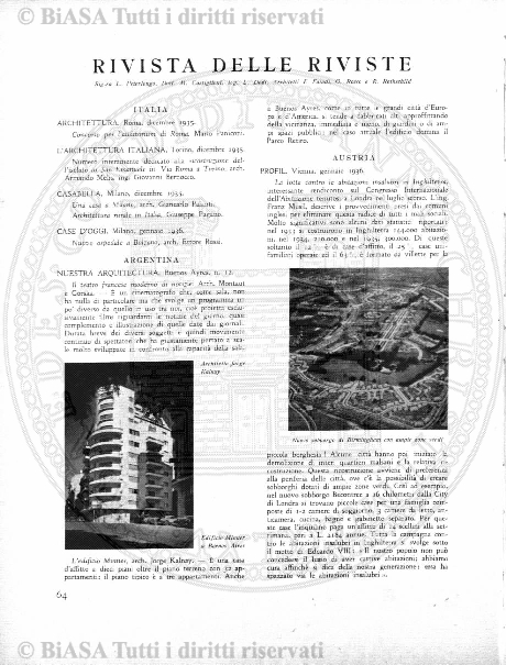 n. 10 (1938) - Frontespizio e sommario