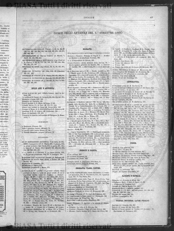 s. 2, v. 1, n. 7 (1875) - Sommario: p. 97
