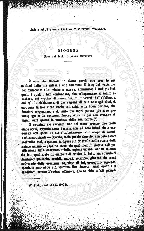 n. 1 (1910) - Frontespizio