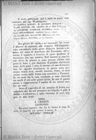 Indice topografico (1886) - Frontespizio