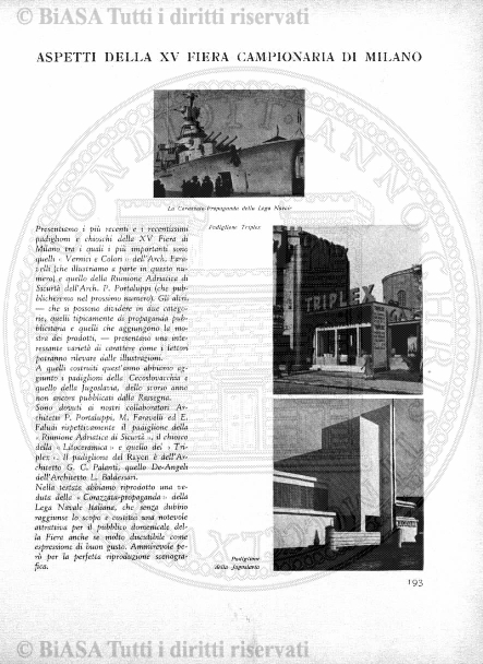 n. 1 (1920) - Frontespizio