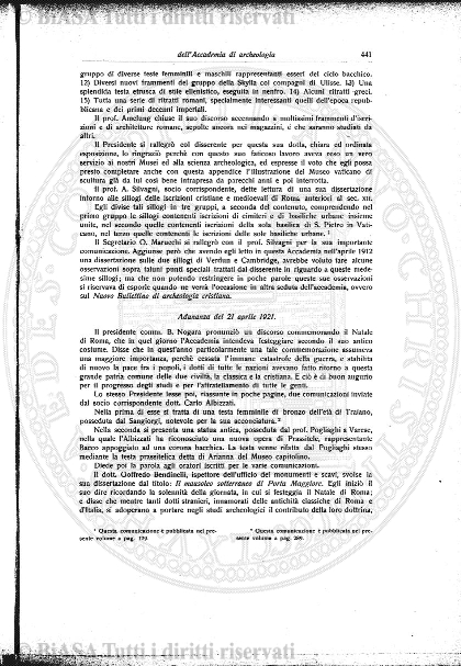 n. 3-4 (1921) - Copertina: 1