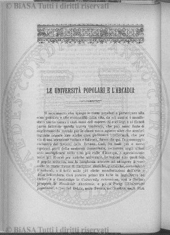 Indice topografico (1884) - Frontespizio