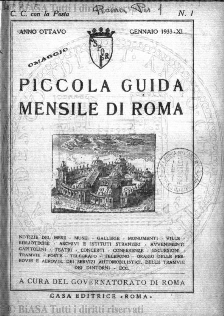 n.s., n. 3 (1929) - Copertina: 1 e sommario