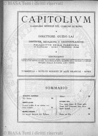 n. 26 (1927) - Frontespizio