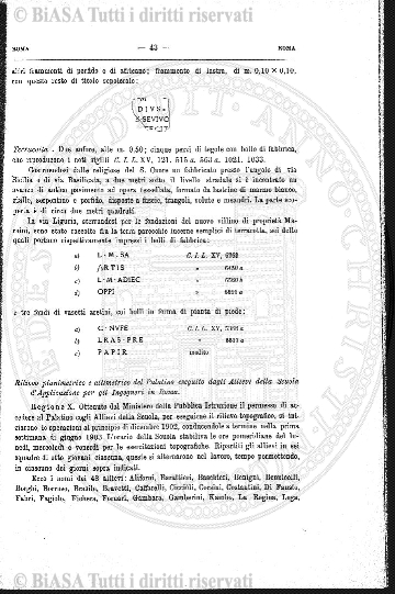 Indice topografico (1876) - Frontespizio