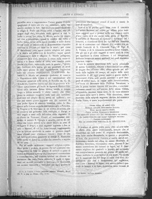 n. 33 (1888) - Frontespizio