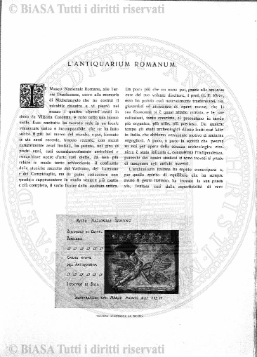 Indice topografico (1880) - Frontespizio