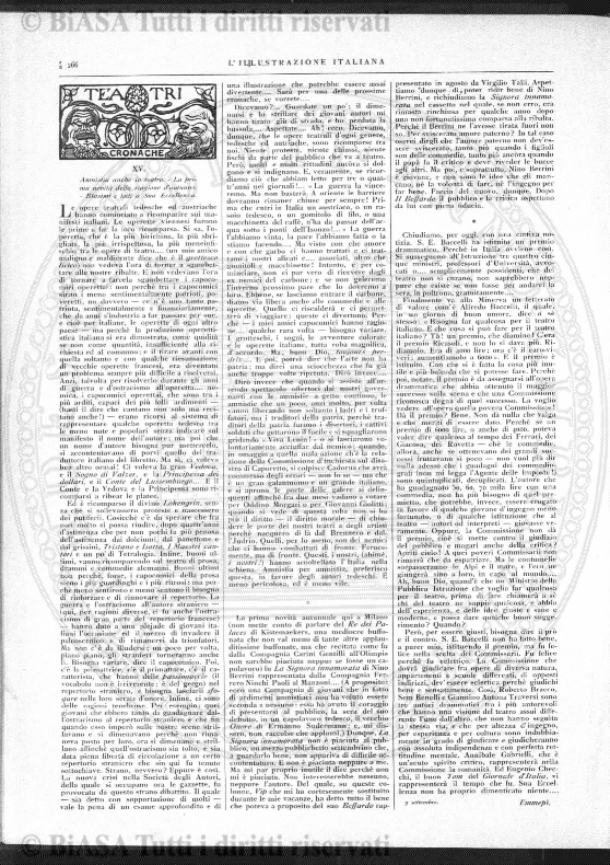 n. 9 (1938) - Frontespizio e sommario