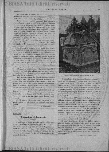 n. 1-4, supplemento (1918) - Frontespizio