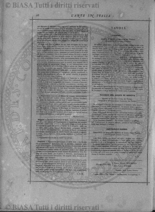 s. 3, n. 16 (1902) - Pagina: 109 e sommario