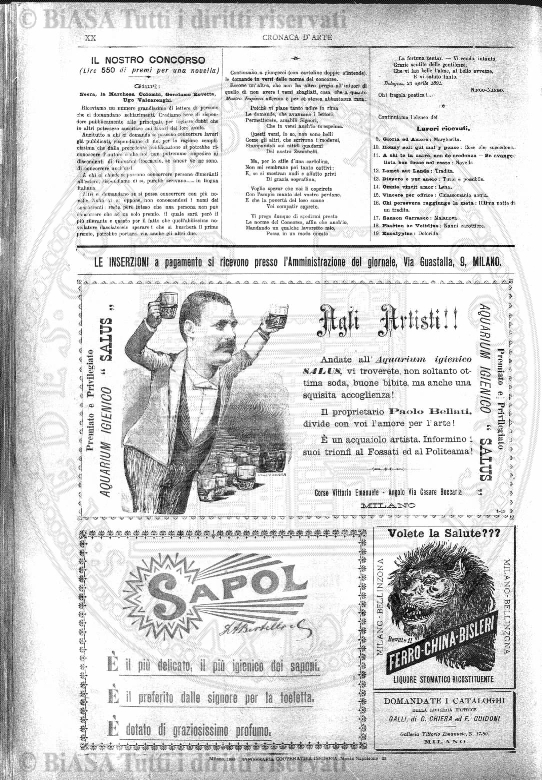 n. 11 (1901) - Copertina: 1 e sommario