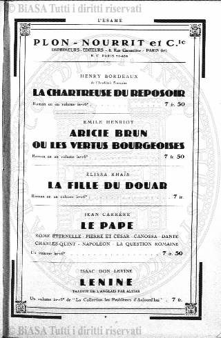 n. 26 (1921) - Frontespizio