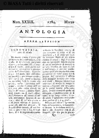 v. 11, n. 39 (1784-1785) - Pagina: 313