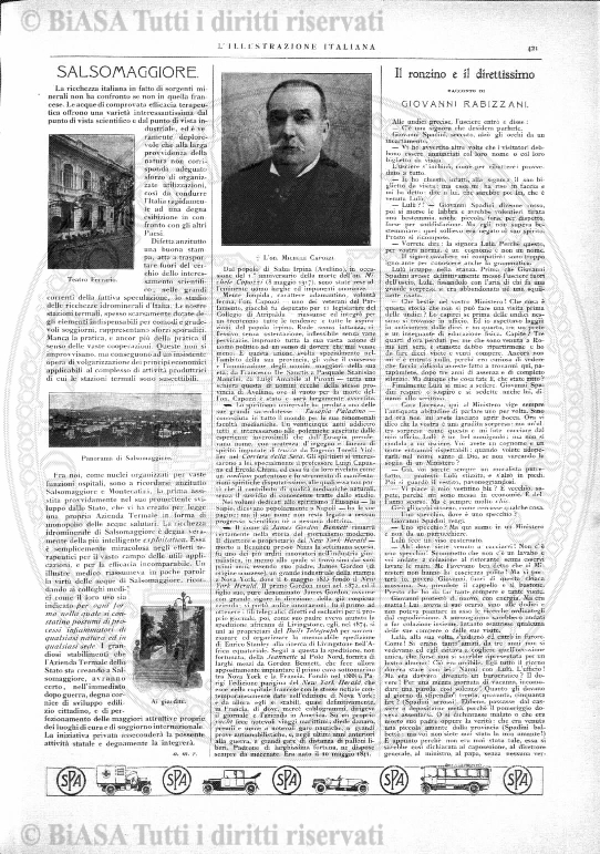 n.s., gen-dic (1921) - Frontespizio