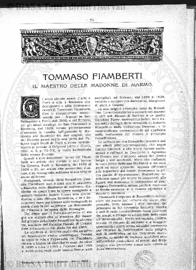 n. 8 (1906) - Copertina: 1 e sommario