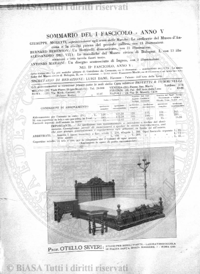 n.s., v. 3, n. 3-4 (1922) - Copertina: 1 e sommario