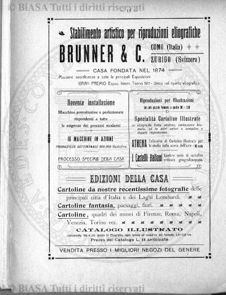 n. 1 (1912) - Copertina: 1 e sommario