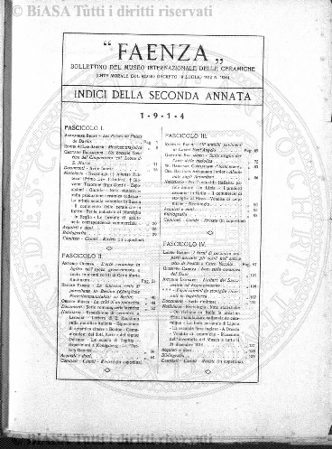 n. 36 (1911) - Frontespizio