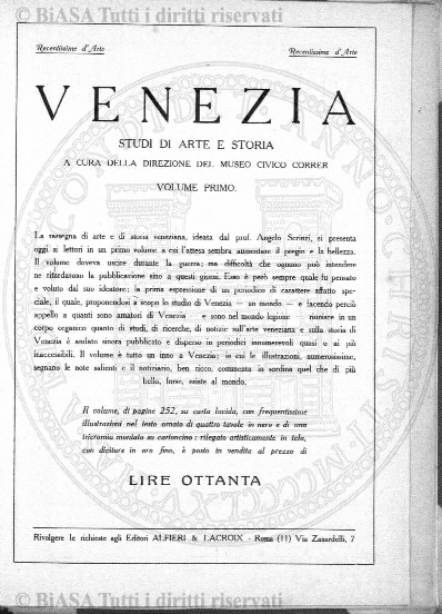 n. 29 (1926) - Frontespizio