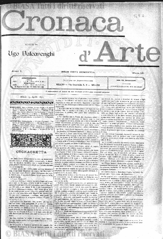 s. 3, n. 8 (1900) - Pagina: 49 e sommario